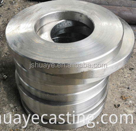 Customized sand casting shot blasting QT450 profile flanges for heat treatment industry